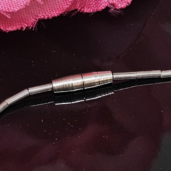 Southwestern Turquoise Nugget Liquid 925 Sterling Silver Necklace Choker 15" - Picture 5 of 11